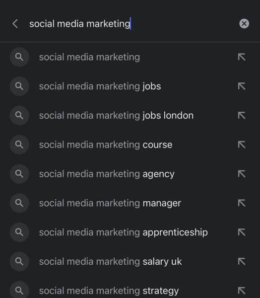 Using Google Search Suggestions to generate ideas for your social media content