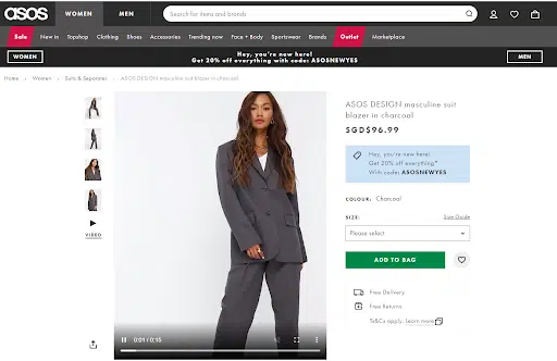 asos video sample