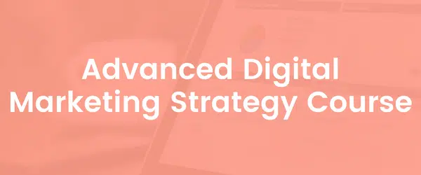Advanced content marketing strategy course cover