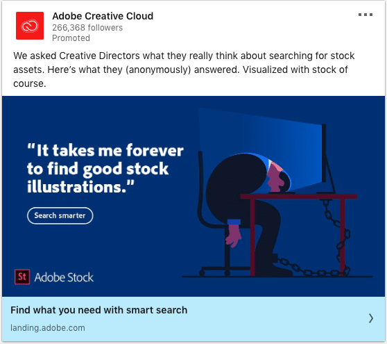 Adobe Creative Cloud ads on Adobe Stock