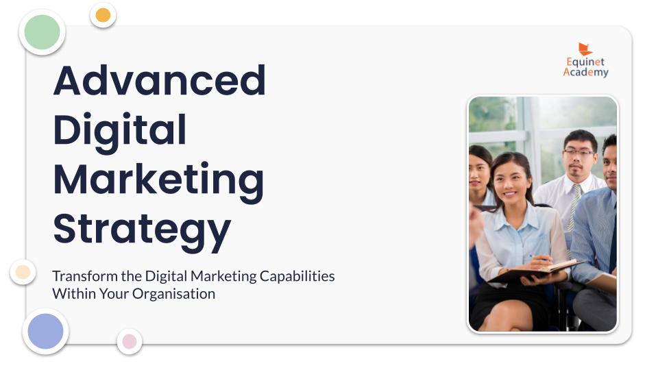 Advanced Digital Marketing Strategy Course Brochure Cover
