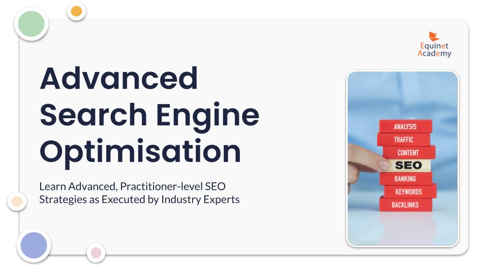 WSQ Advanced Search Engine Optimisation Course Brochure Cover