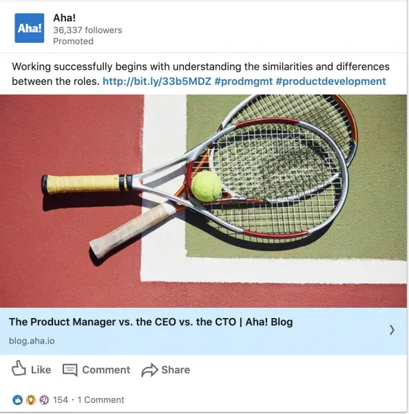 Aha! ads on The Product Manager vs. the CEO vs. the CTO