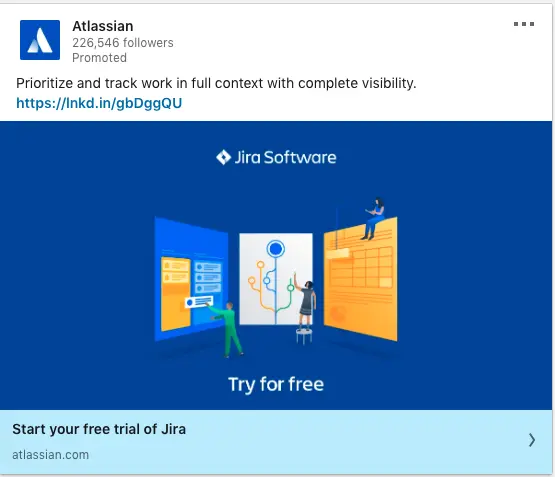 Atlassian ads on Jira Software