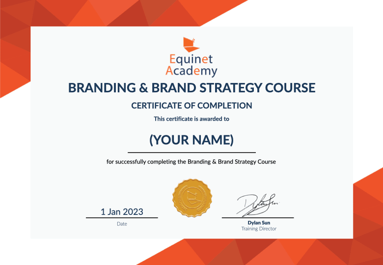 Branding & Brand Strategy Course Certificate
