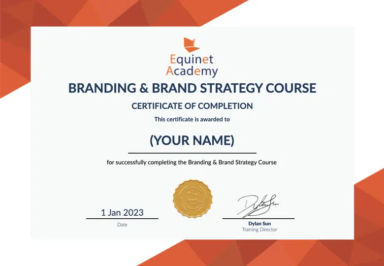 Branding & Brand Strategy Course Certificate