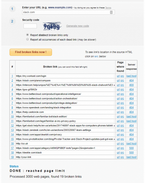 Broken Link Check SEO