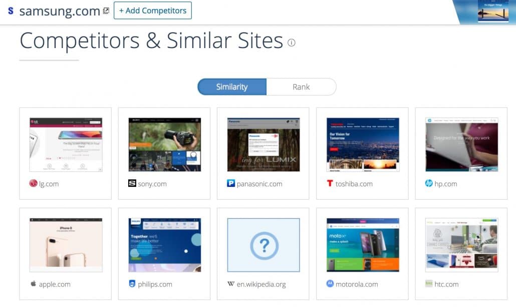 Competitors and similar websites - similarweb.com