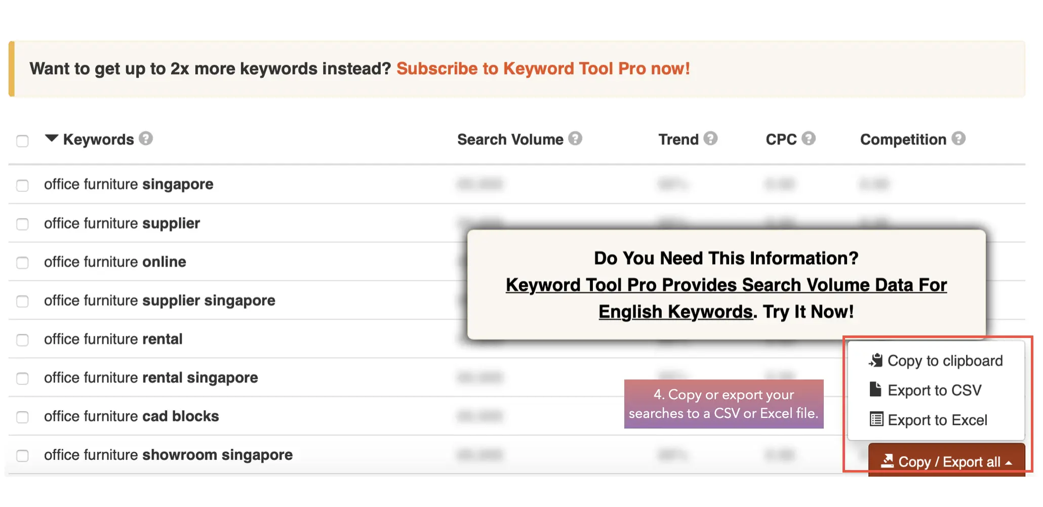 Copy-or-export-your-searches-to-a-CSV-or-Excel-file-keyword-io
