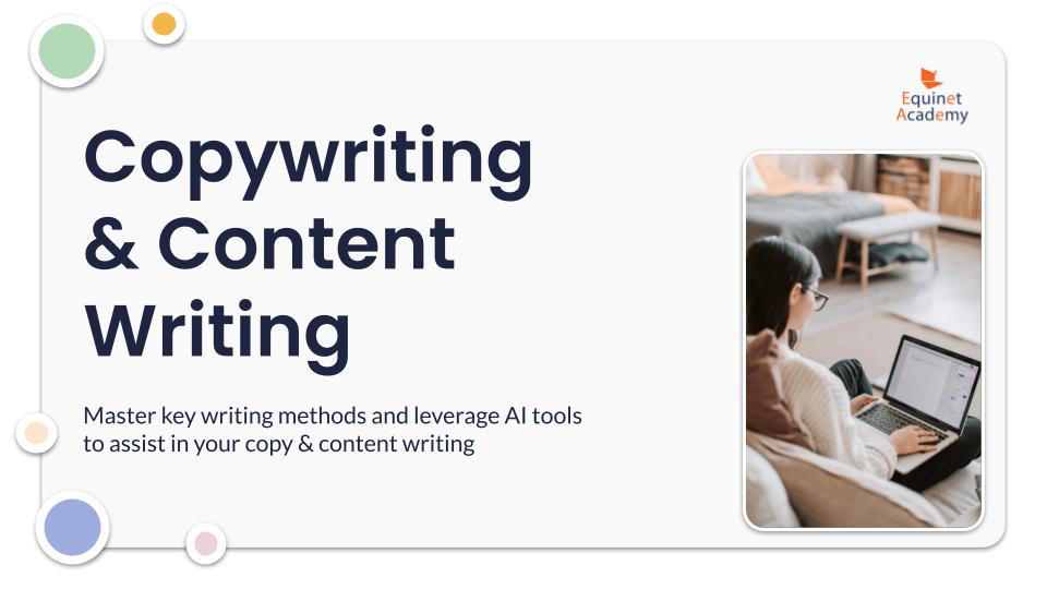 WSQ Copywriting and Content Writing Course Brochure Cover