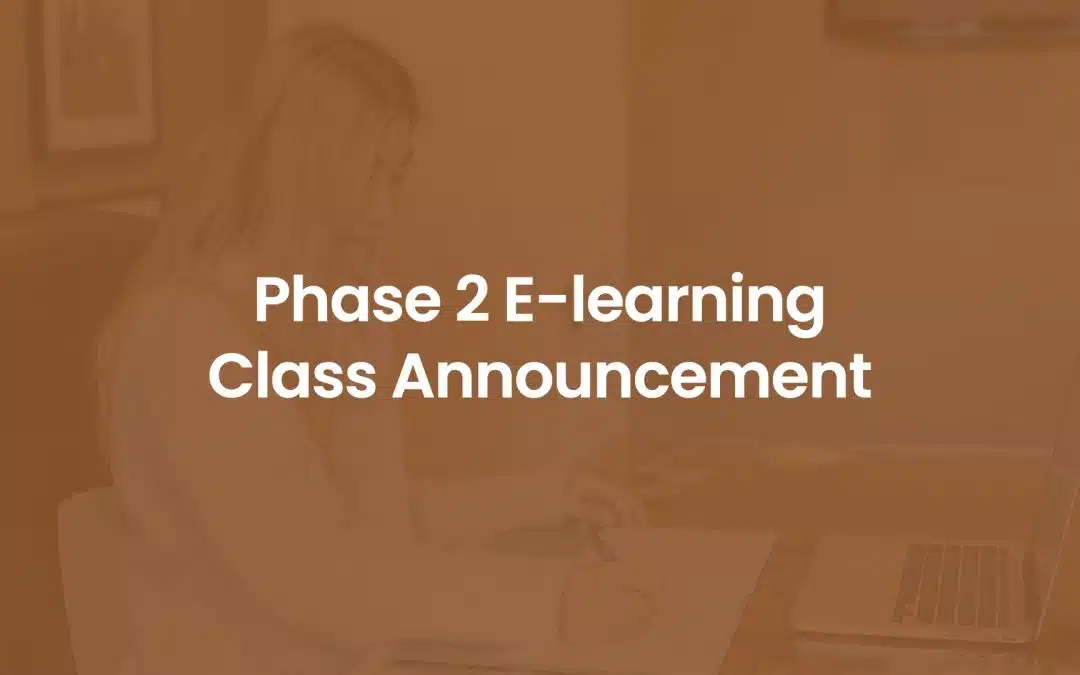 Phase 2 (Heightened Alert) In-person Classes Conversion to E-learning