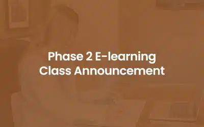 Phase 2 (Heightened Alert) In-person Classes Conversion to E-learning