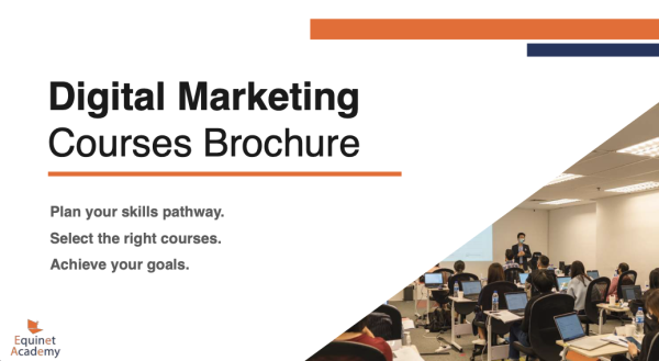 Digital Marketing Courses Brochure Cover