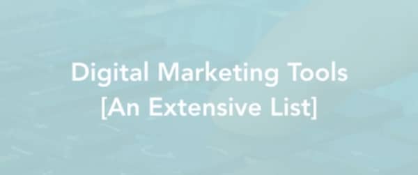 Digital Marketing Tools Cover Image