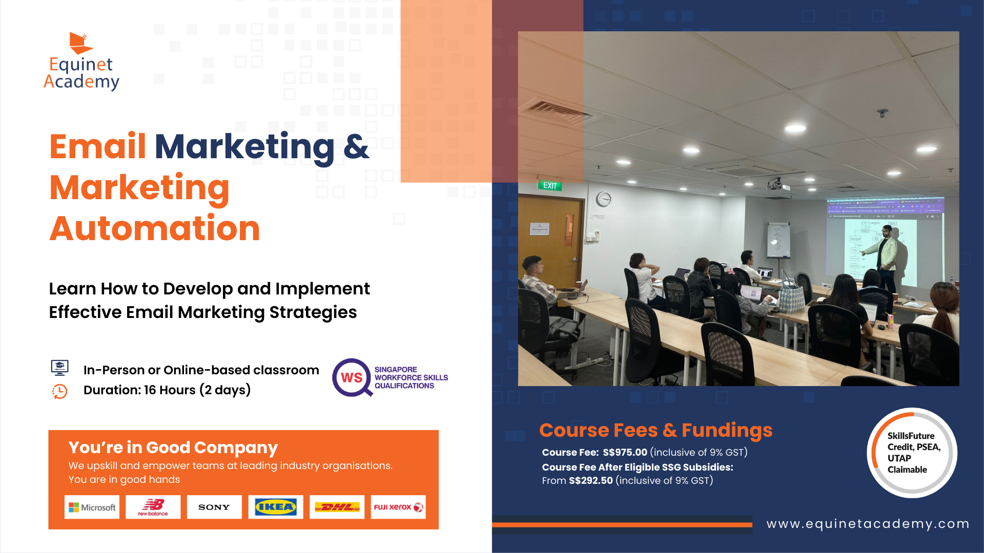 WSQ Email Marketing Course Brochure Cover