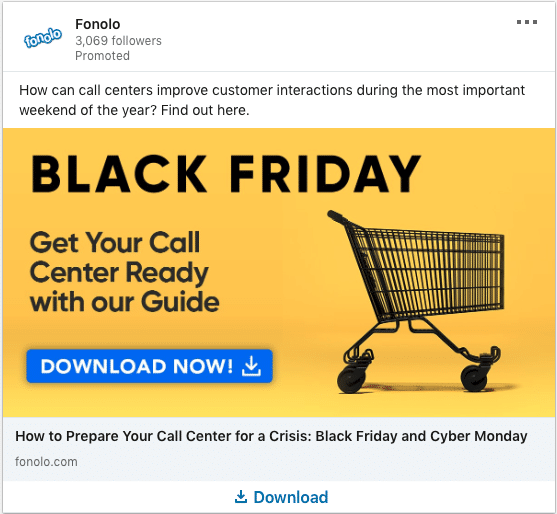 Fonolo ads on Black Friday