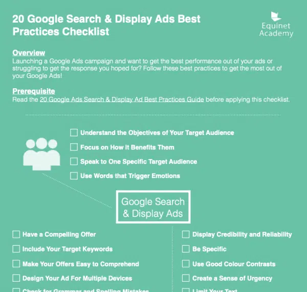 google ads checklist preview