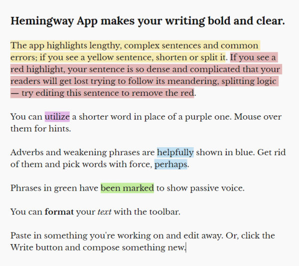 Hemingway Editor SEO