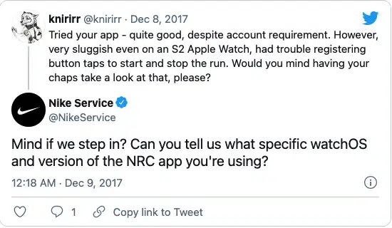 Nike Community Managers stay on top of what their customers are saying on social media.