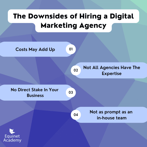 The 4 downsides of hiring a digital marketing agency