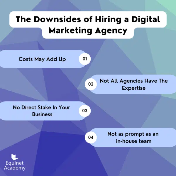 The 4 downsides of hiring a digital marketing agency