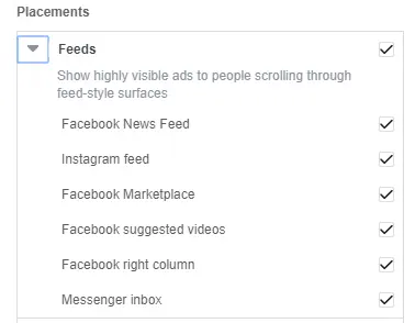 FB VS IG Placements Examples