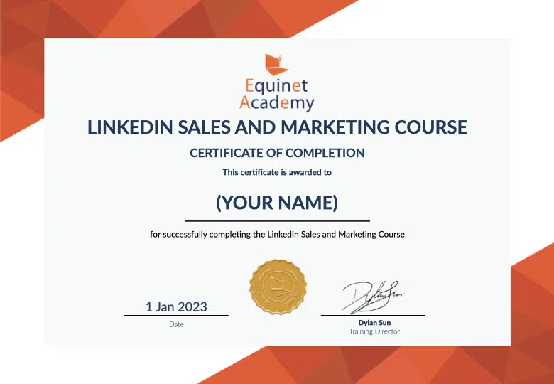LinkedIn Sales and Marketing Course Certificate