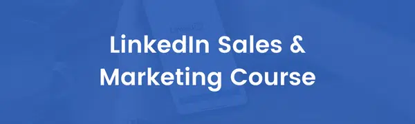 LinkedIn Sales Marketing Course Cover Image