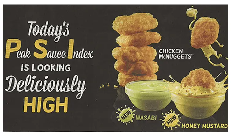 McDonalds PSI Peak Sauce Index campaign