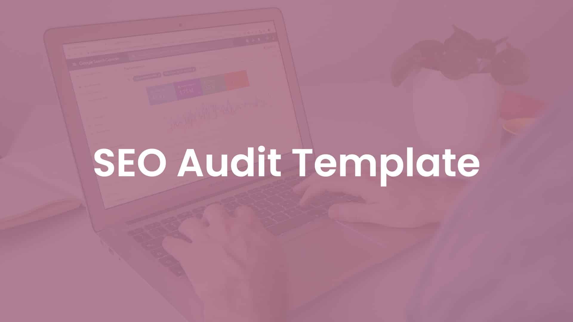 SEO Audit Template cover