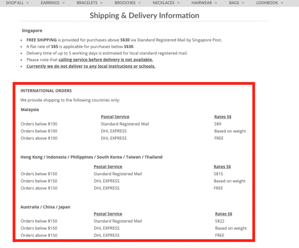 Shipping-information-chomel