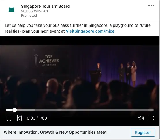 Singapore Tourism Board ads on Business Opportunities in Singapore