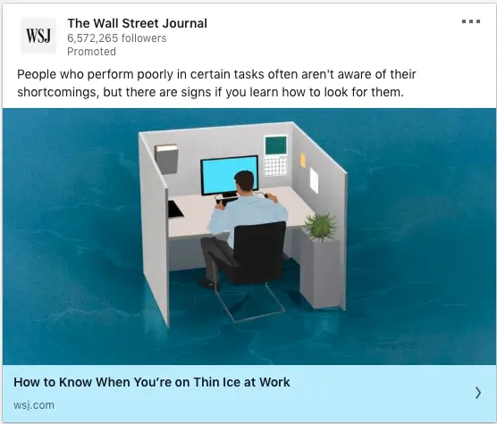 The Wall Street Journal ads on office work and shortcomings