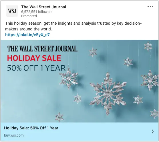 The Wall Street Journal ads on insights and analysis trusted by key decision-makers
