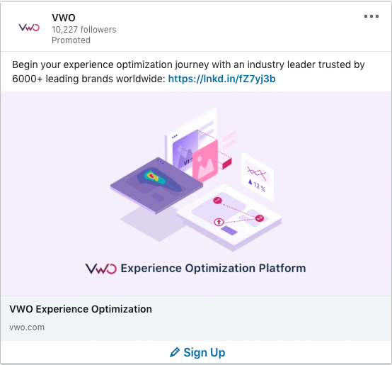 VWO ads on Experience Optimization