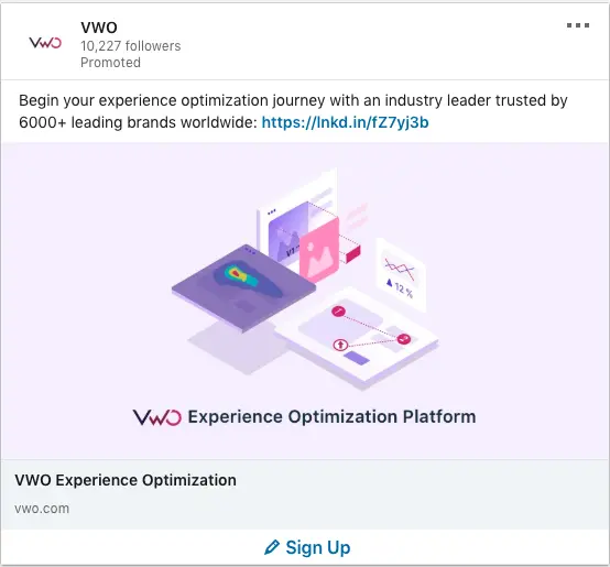 VWO ads on Experience Optimization