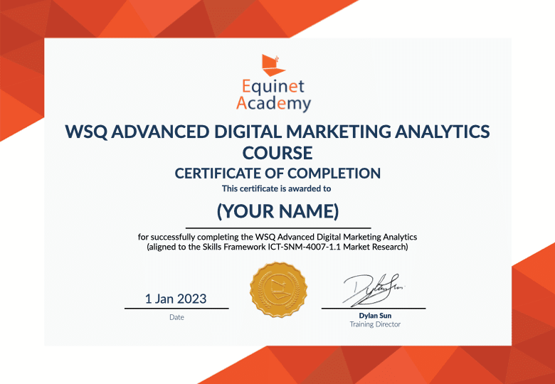 WSQ Advanced Digital Marketing Analytics Course Certificate” class=