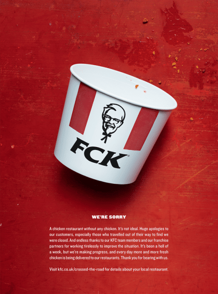 KFC print advertising