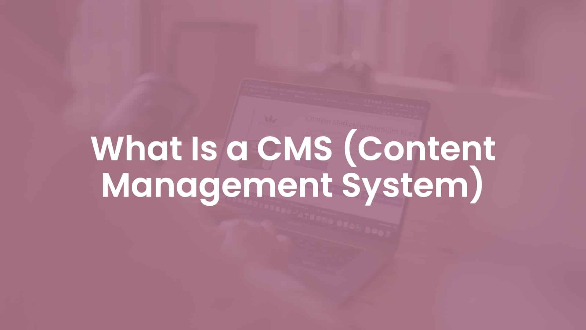 What is a CMS (Content Management System)