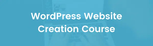 WordPress Website Creation Course Cover Image
