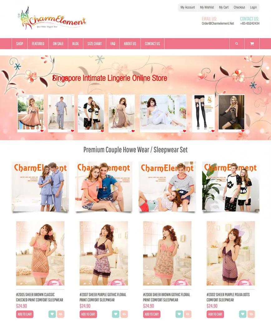 wordpress website trainee portfolio charmelement