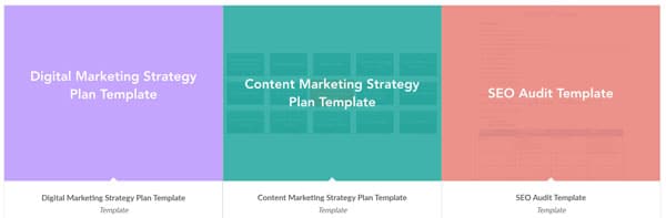 digital marketing templates