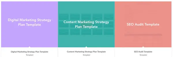 digital marketing templates