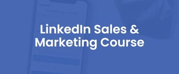 Linkedin sales and marketing course cover
