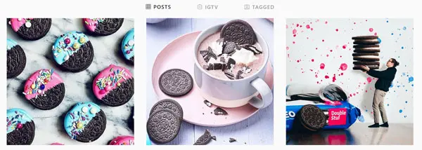 oreo cookies in instagram