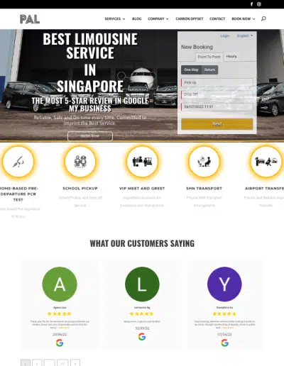 Trainee's WordPress Website Portfolio - PrimeAce Limousine