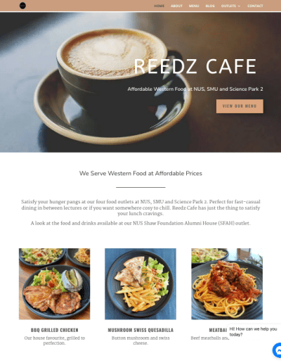 reedz-cafe-wordpress-website
