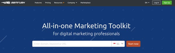 semrush - all-in-one marketing toolkit